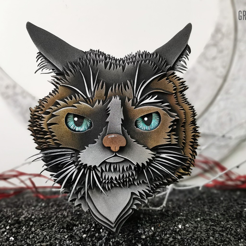 GRUMPY CAT Personalized Gifts for Friends – Unique Multi-Layered Decor