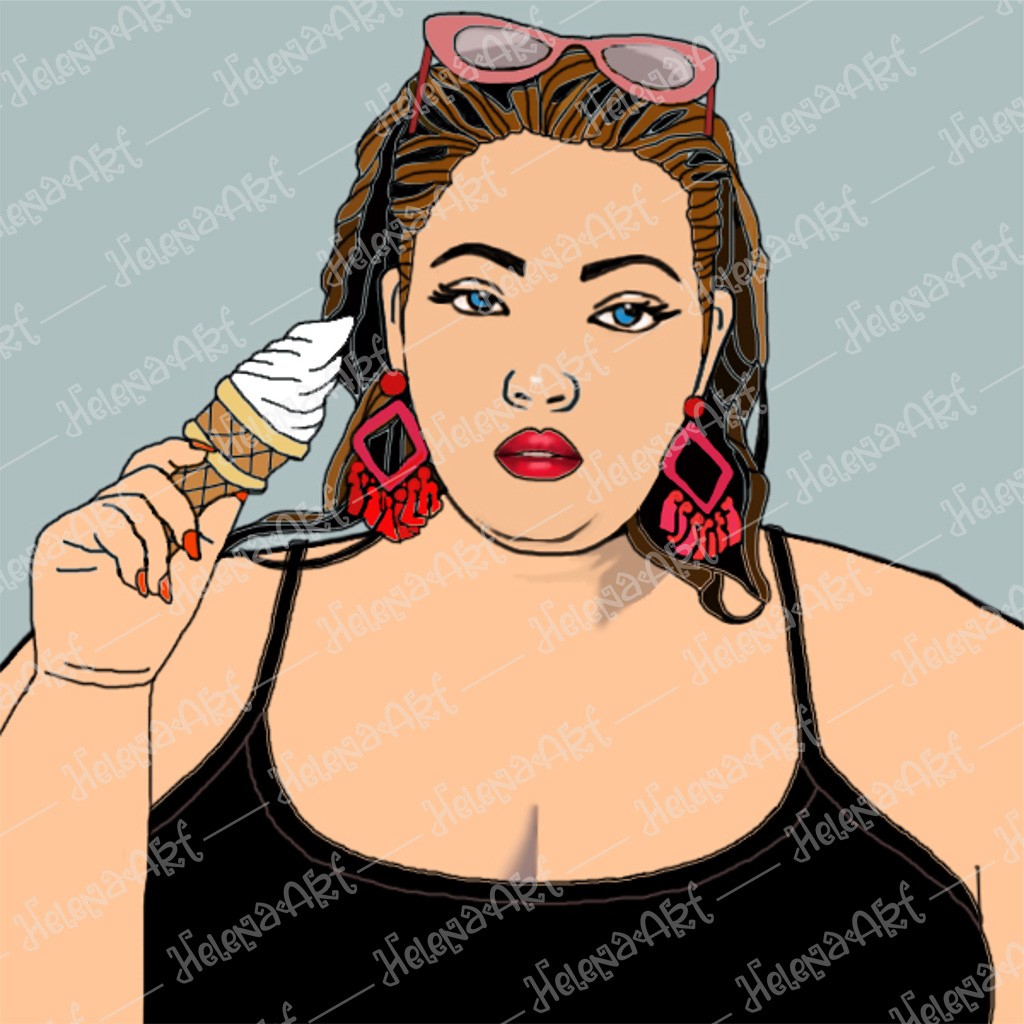 Ice outside. Fire within. – Plus Size Digital Print Designs