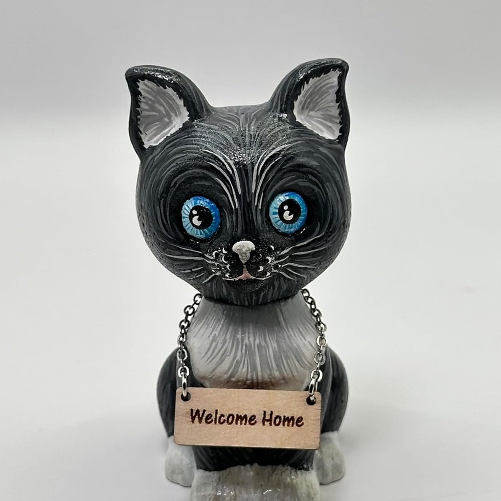 KITTEN FIGURINE – Handpainted Cat Lover Gift | Doshe.Store