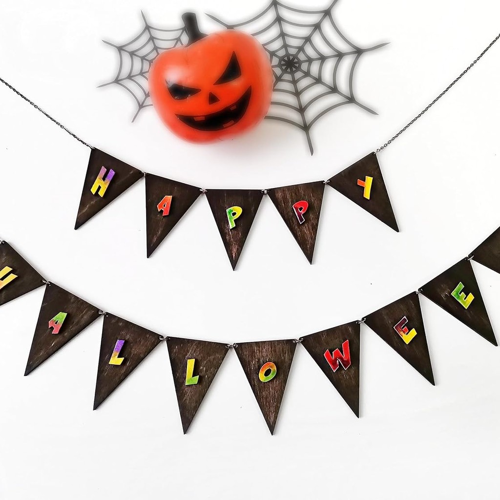 Happy Halloween Garland – Festive Party Decor on Doshe.Store