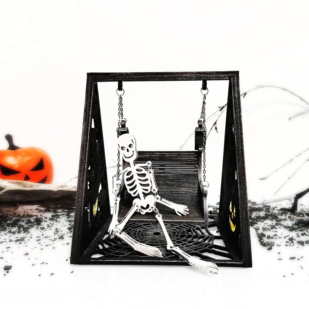 Haunted SWINGS Miniature: Gothic Halloween Decor at Doshe.Store