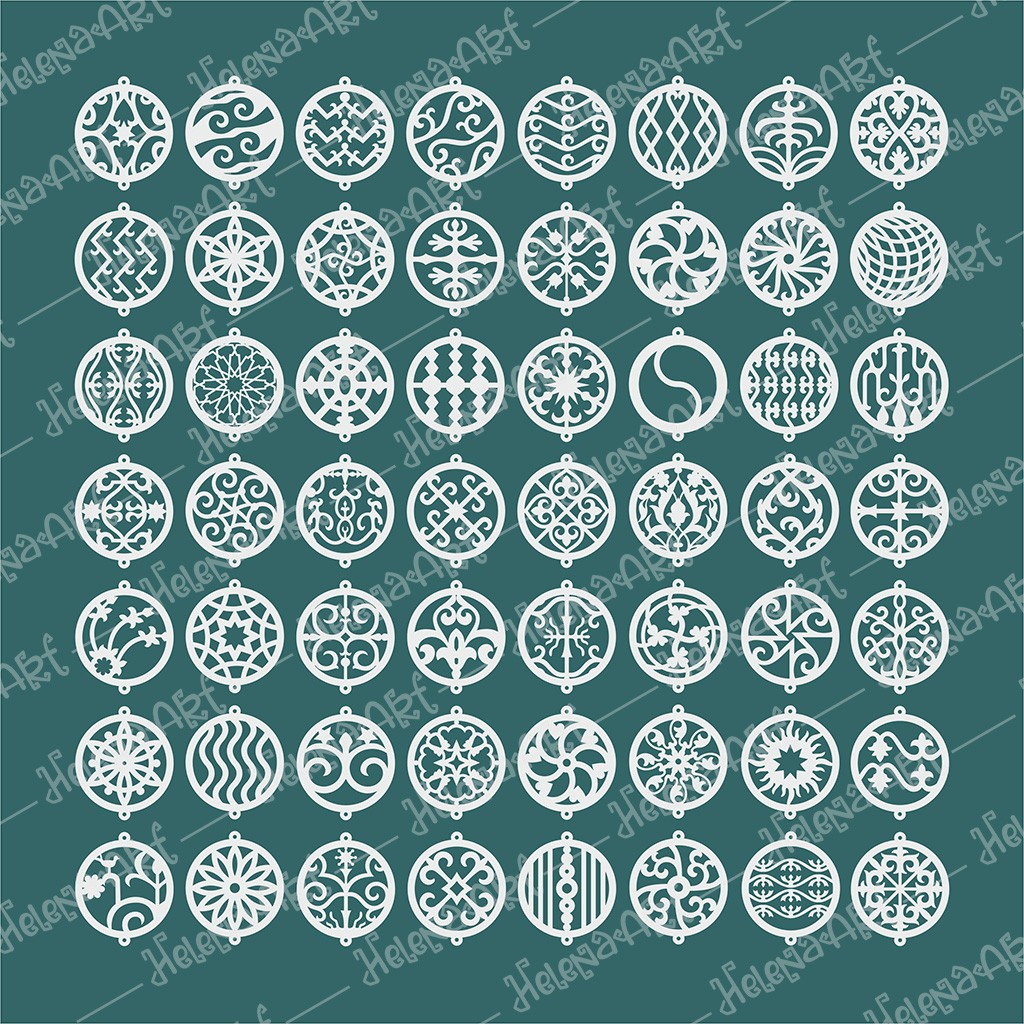VECTOR JEWELRY PATTERNS AND CONNECTORS: 322 Elements for Jewelry Makers