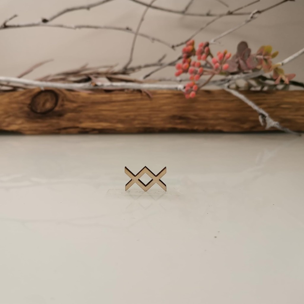 Laser Cut Wood Ornaments #39 – Set of 10 Decor Elements