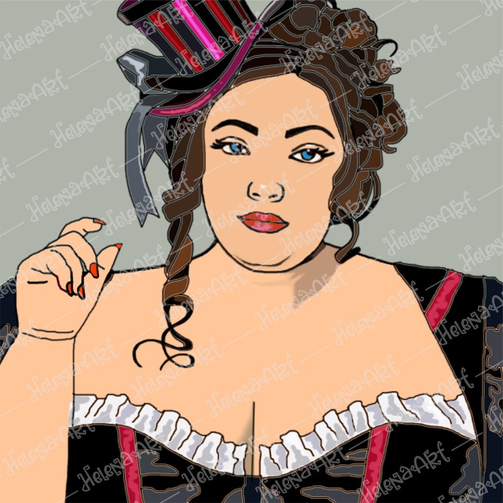 Too Glam to Give a Damn: Digital Print Designs for Plus Size T-Shirts
