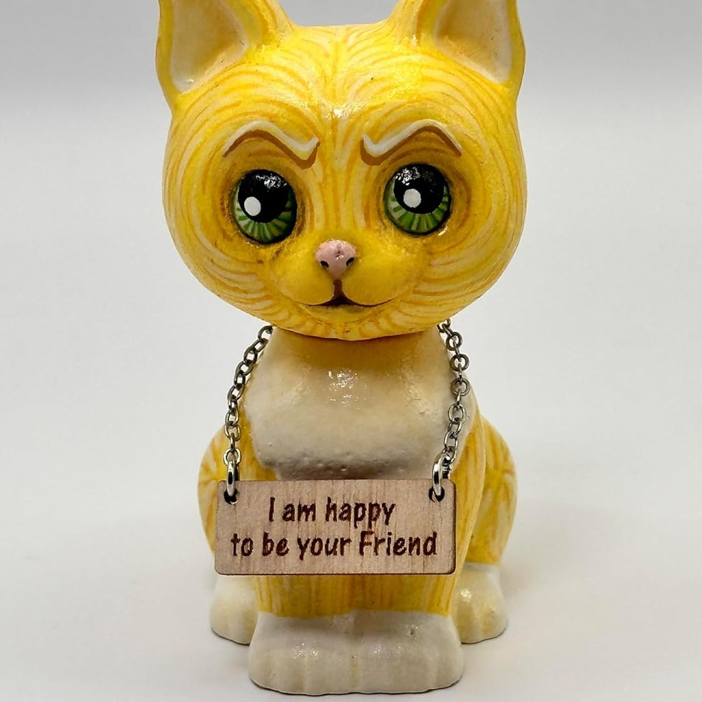 KITTEN FIGURINE – Handpainted Gift for Cat Lovers (#13) at Doshe.Store