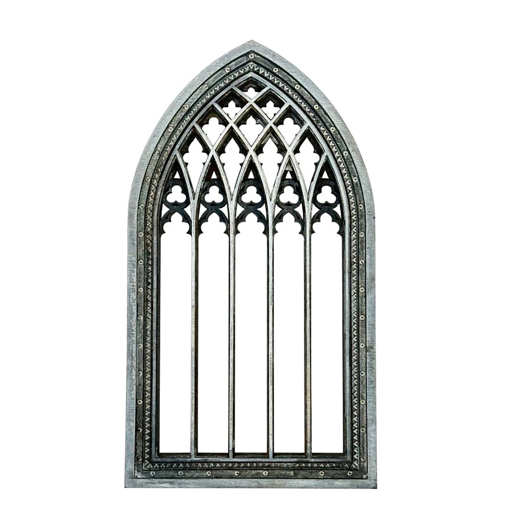 Gothic Dollhouse Window: Laser Cut Wood Miniature at Doshe.Store