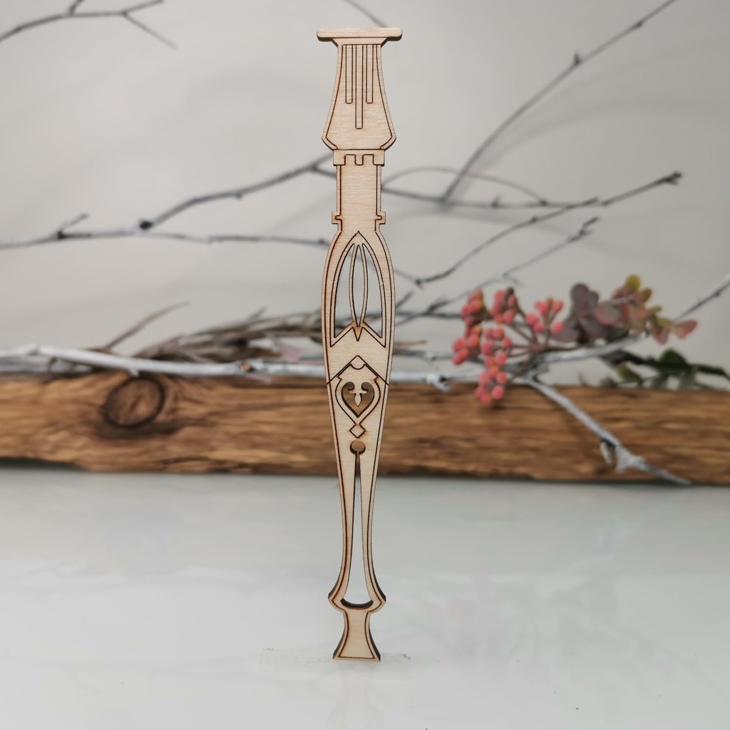 Art Deco Laser Cut Wood Ornaments #38 – Set of 9 at Doshe.Store