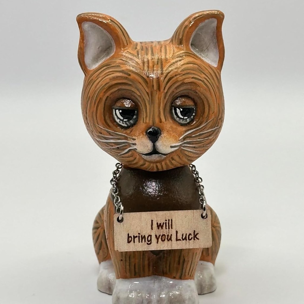 Handpainted Kitten Figurine – Unique Gift for Cat Lovers