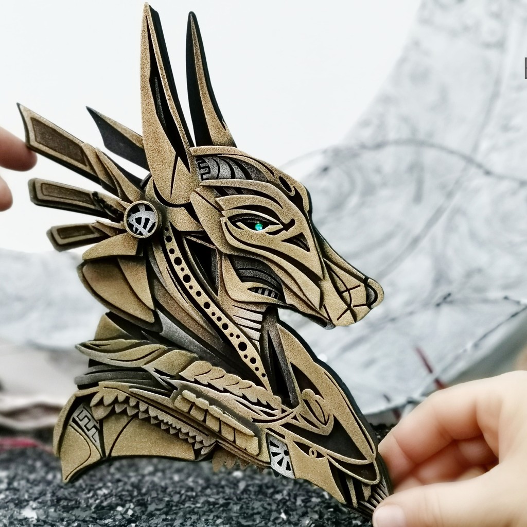 ANUBIS Ornament – Ancient Egyptian God Totem Gift at Doshe.Store