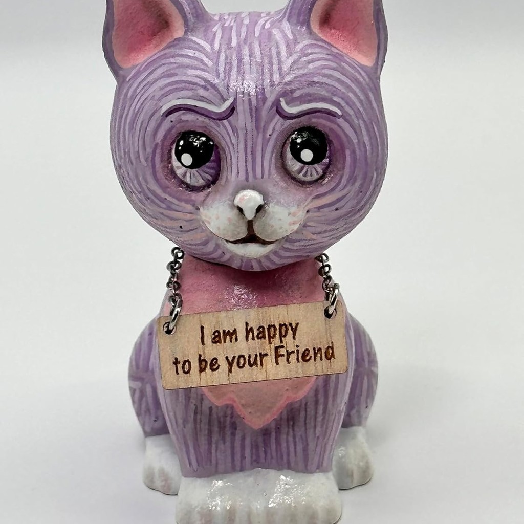 KITTEN FIGURINE – Handpainted Gift for Cat Lovers (#12)
