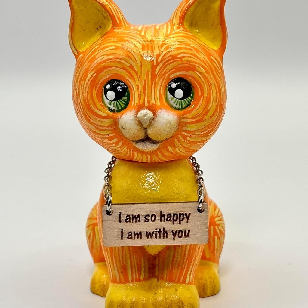 KITTEN FIGURINE – Handpainted Gift For Cat Lovers (#10) at Doshe.Store