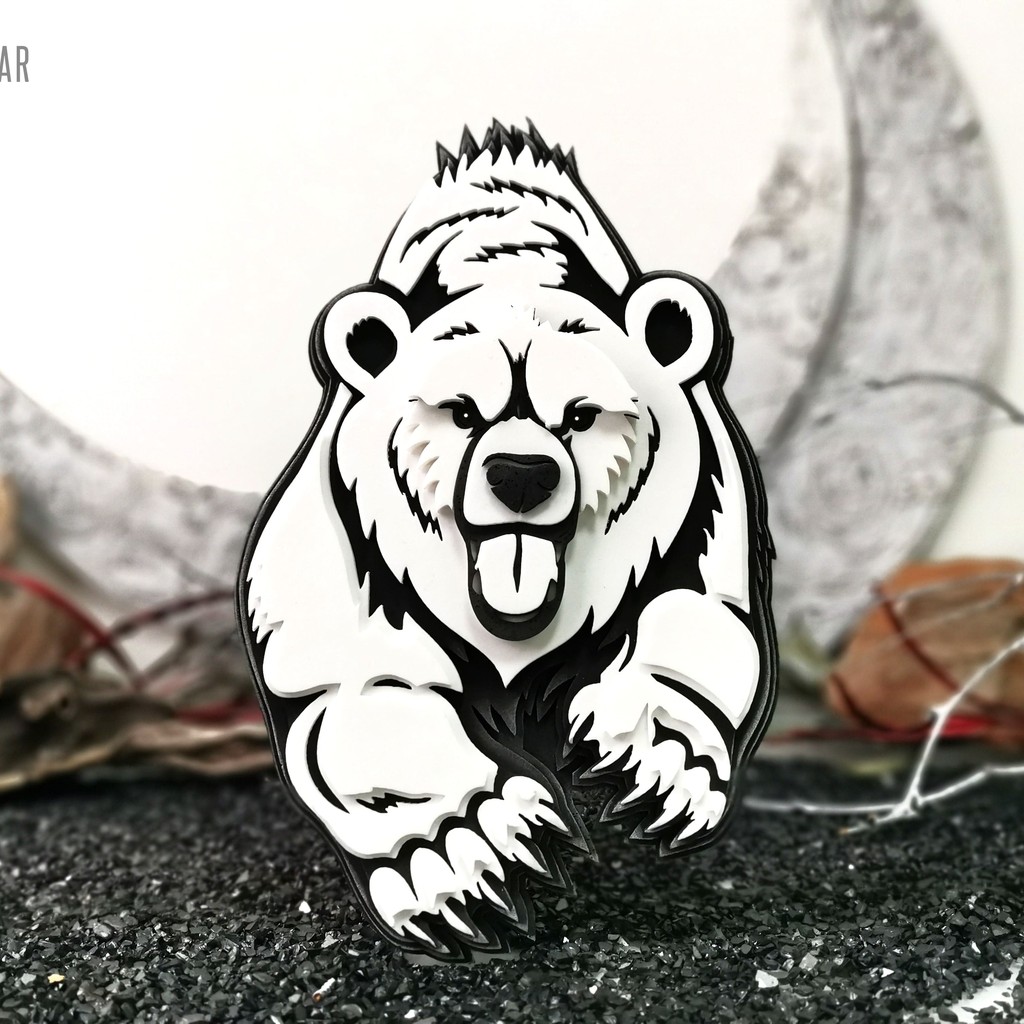 WHITE BEAR Totem: Personalized Spirit Animal Gift for Men