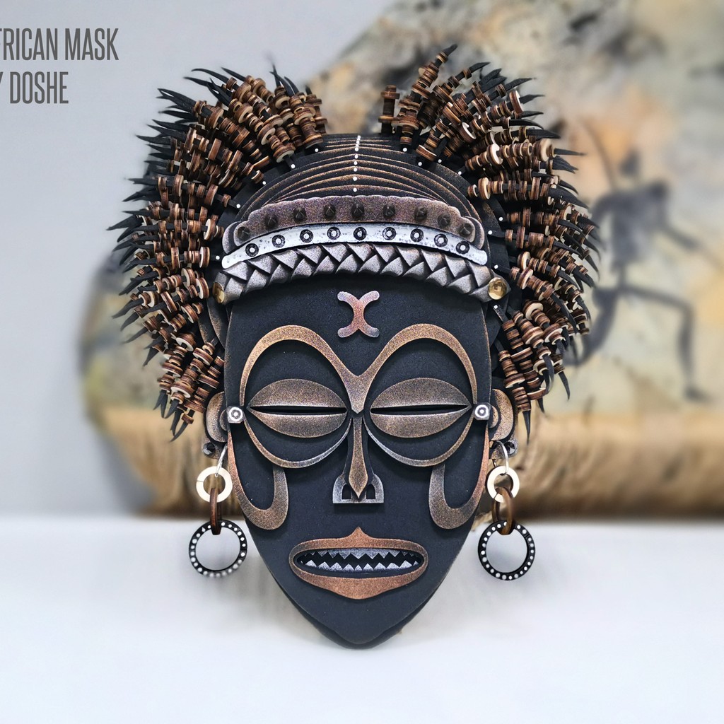 AFRICAN MASK – Unique Handmade Wall Art for Home Decor