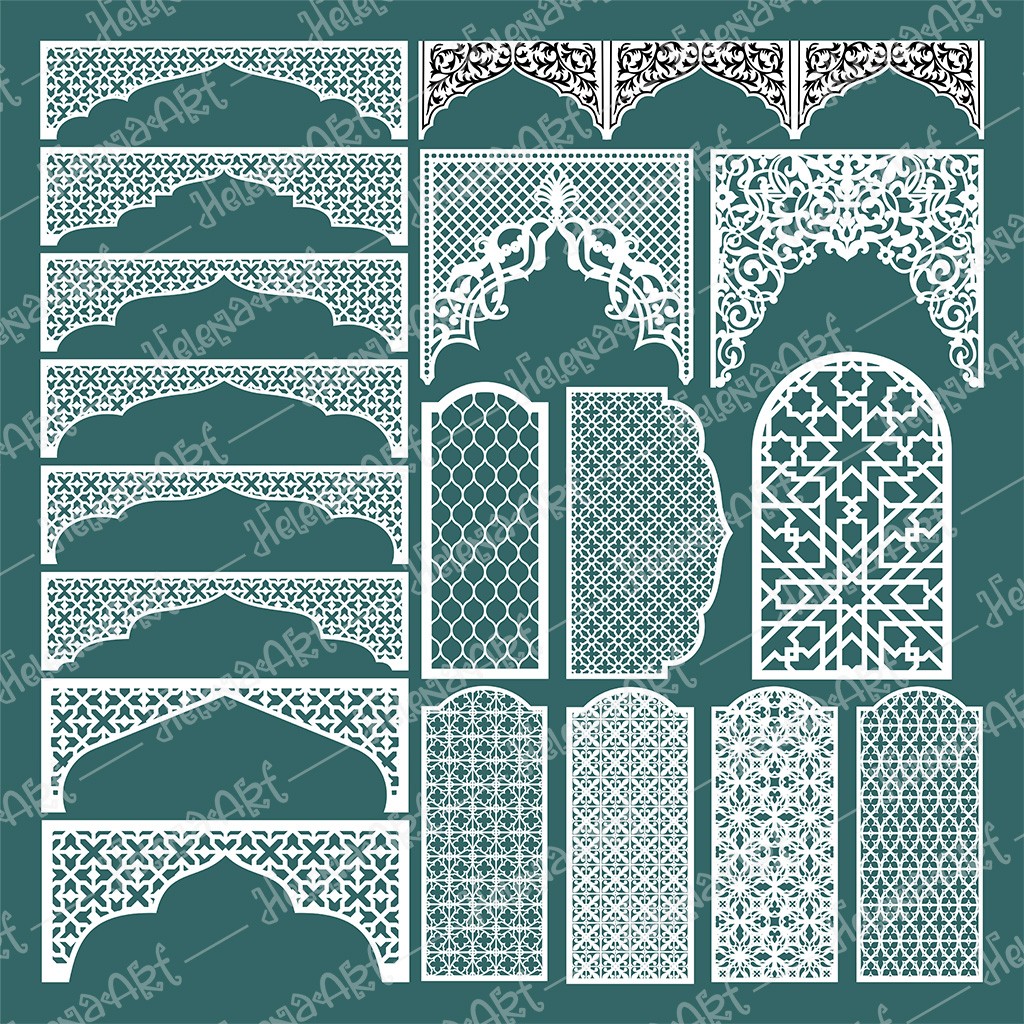 ARCHES 18 Vector Files for Laser Cutting Trees – Multiple Formats