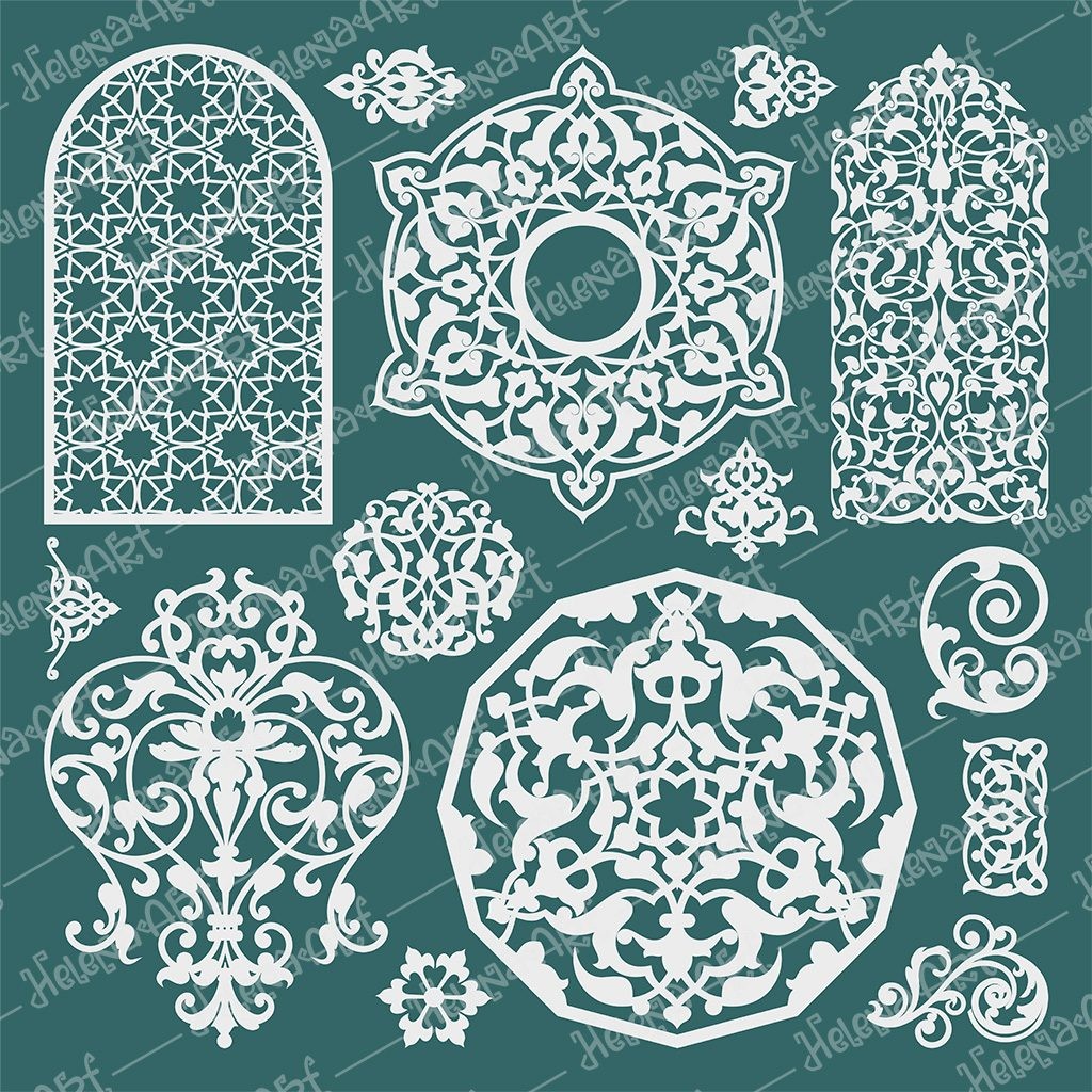 VECTOR ORNAMENT part 1: 86 Vector Designs in 7 Formats