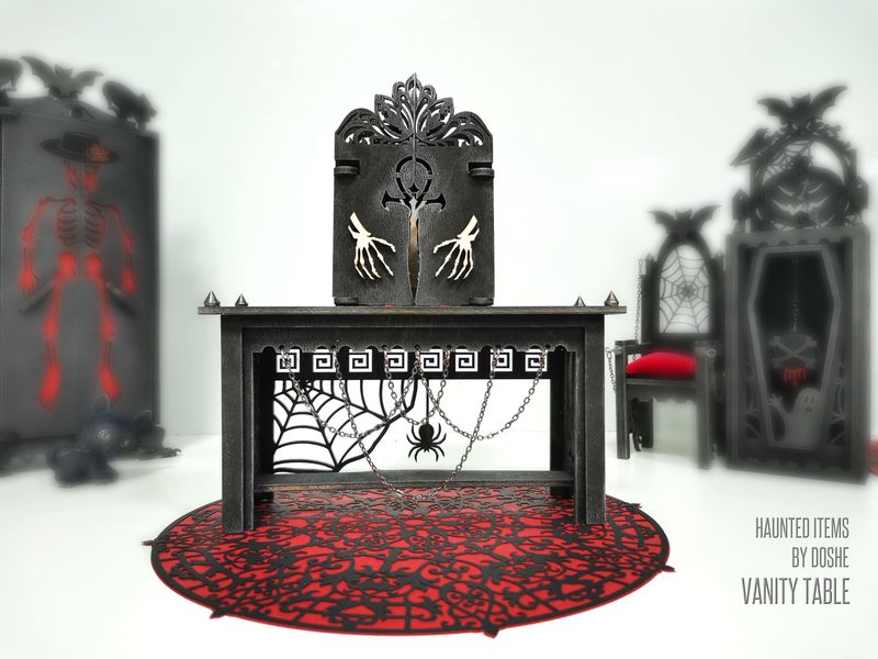 VANITY TABLE - Exclusive Haunted Dollhouse furniture