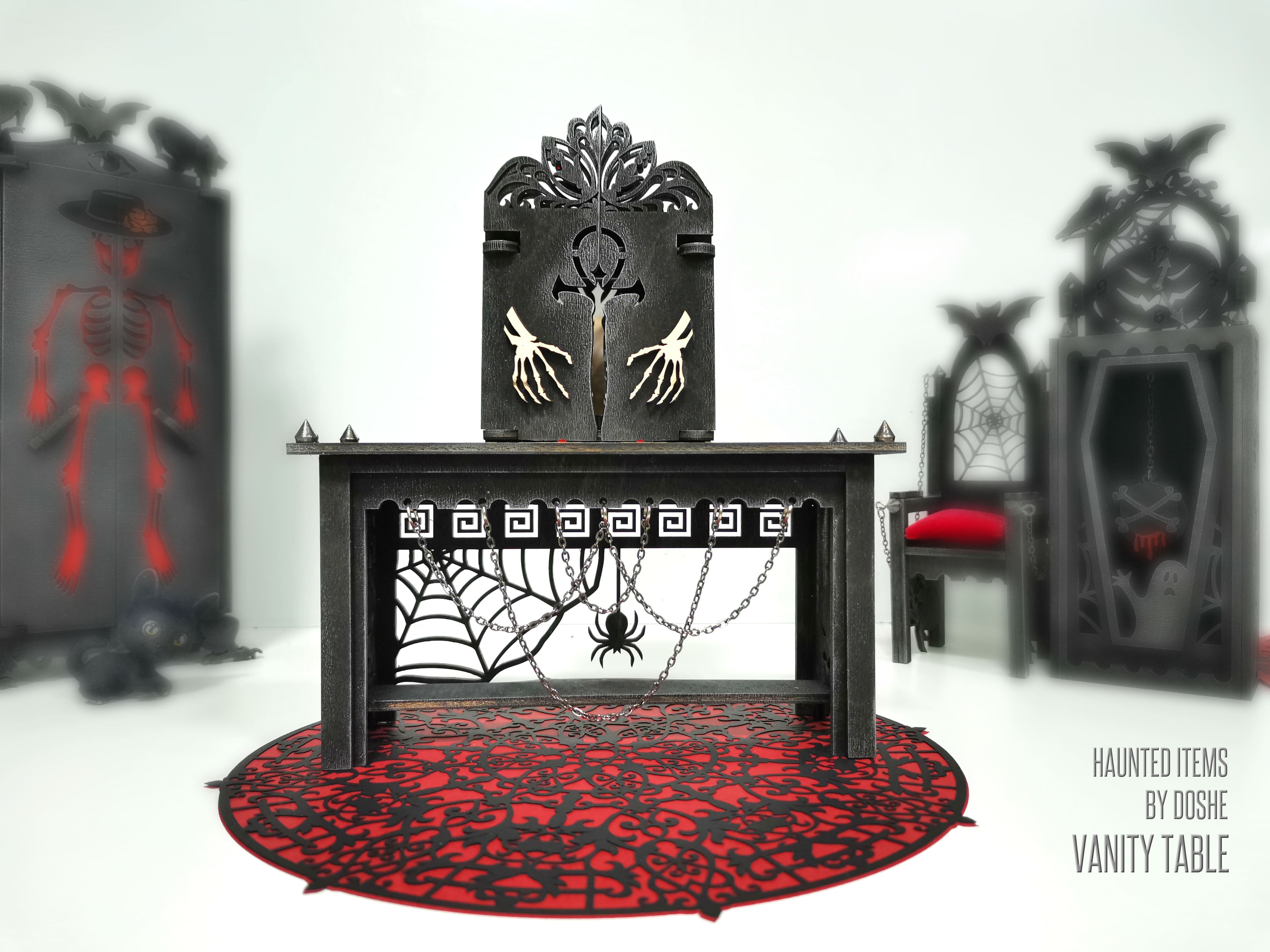 VANITY TABLE - Exclusive Haunted Dollhouse furniture