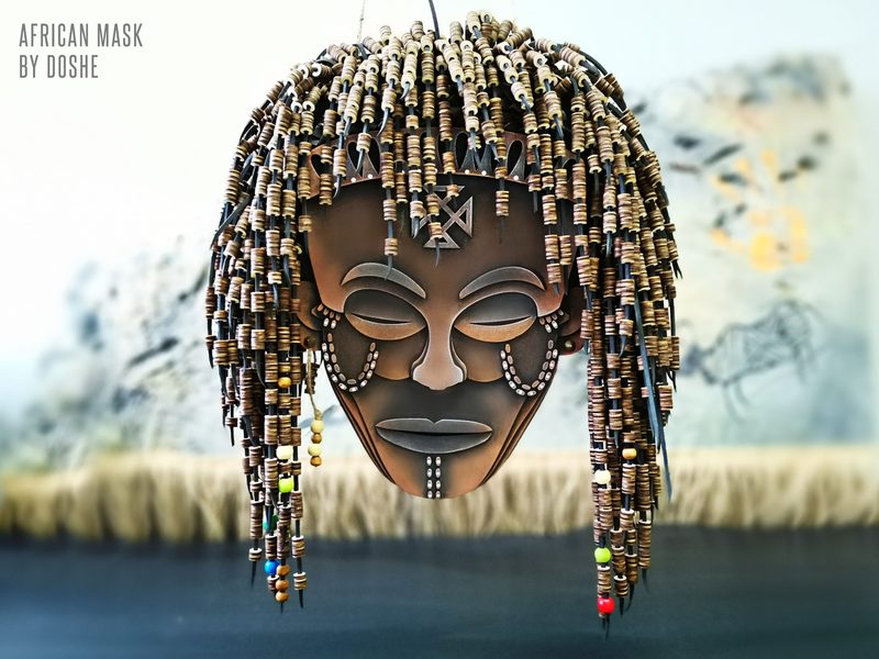 AFRICAN MASK - Africa Home decor Wall art