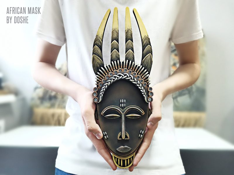 AFRICAN MASK - Africa Home decor Wall art