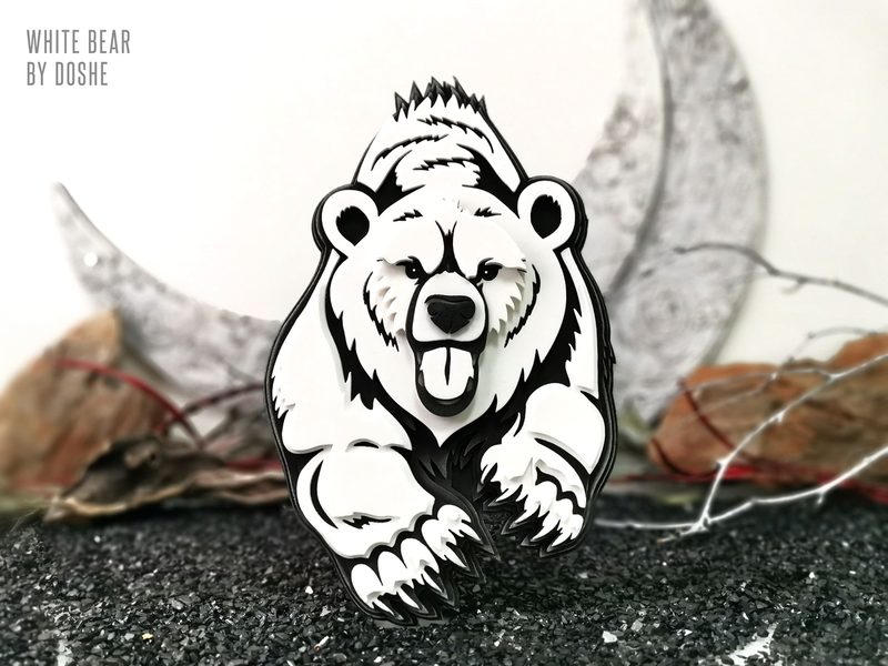 WHITE BEAR Totem - Spirit animals - Personalized Birthday gifts for Men