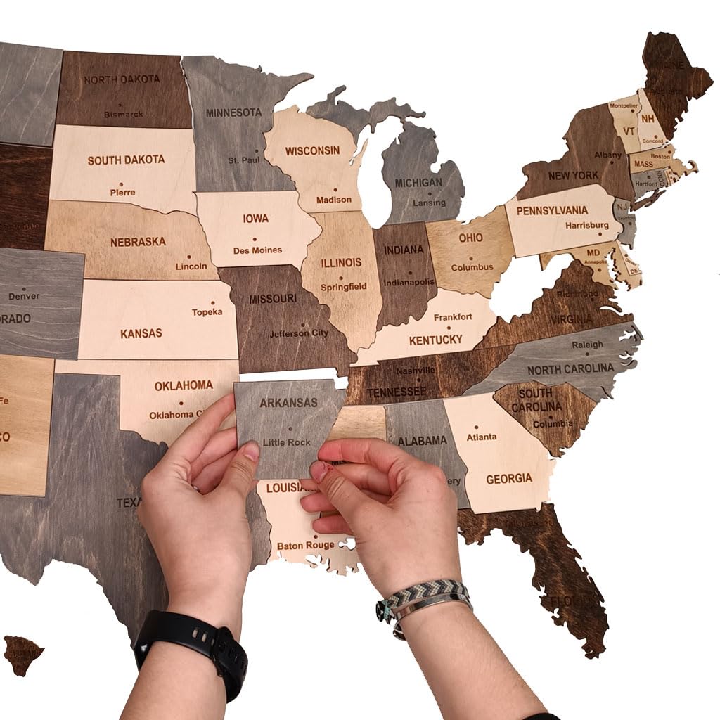 USA Map Brown — photo 4