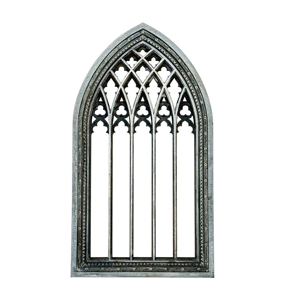 Gothic Dollhouse window - Laser cut wood Dollhouse miniatures