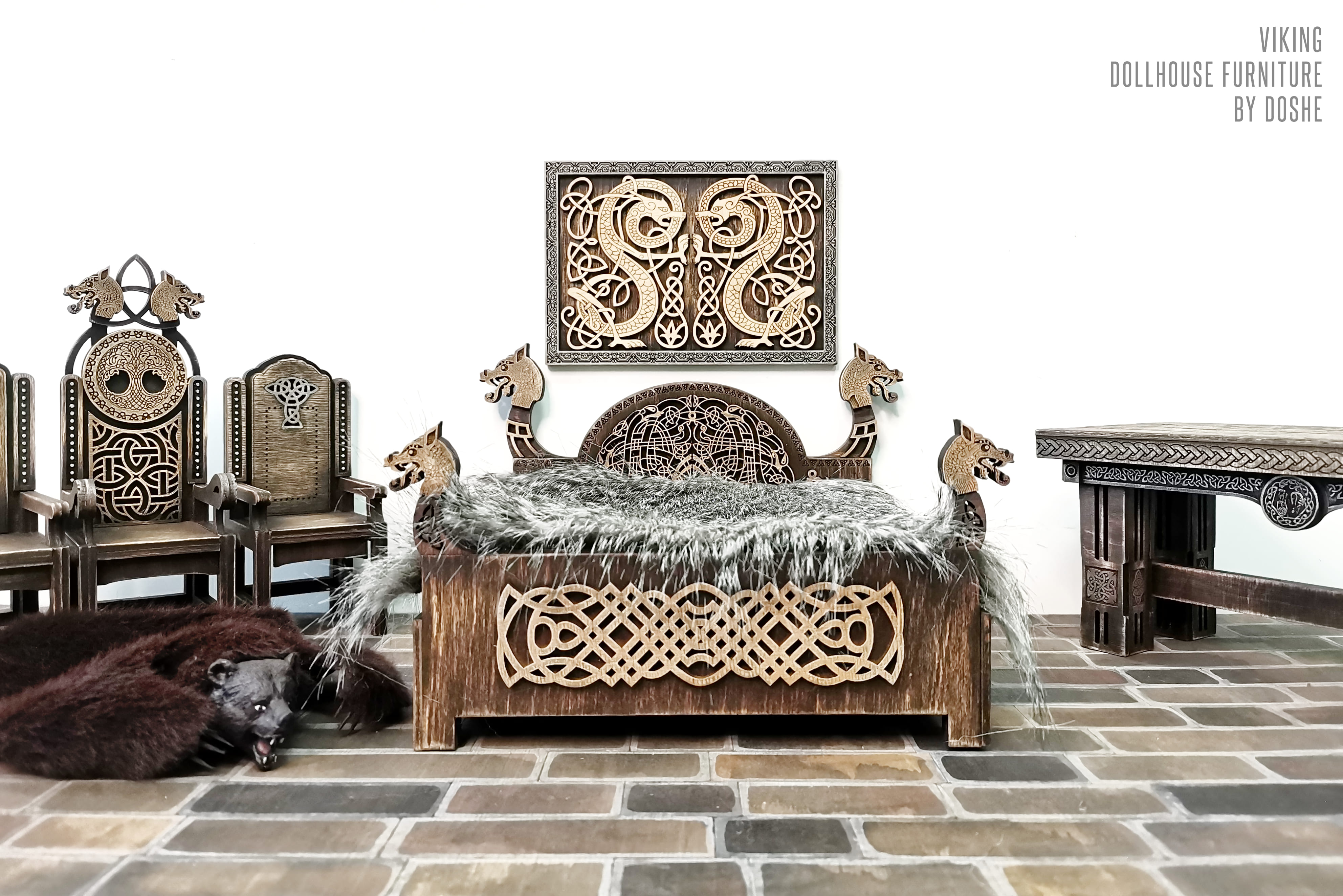 Viking furniture - Bed