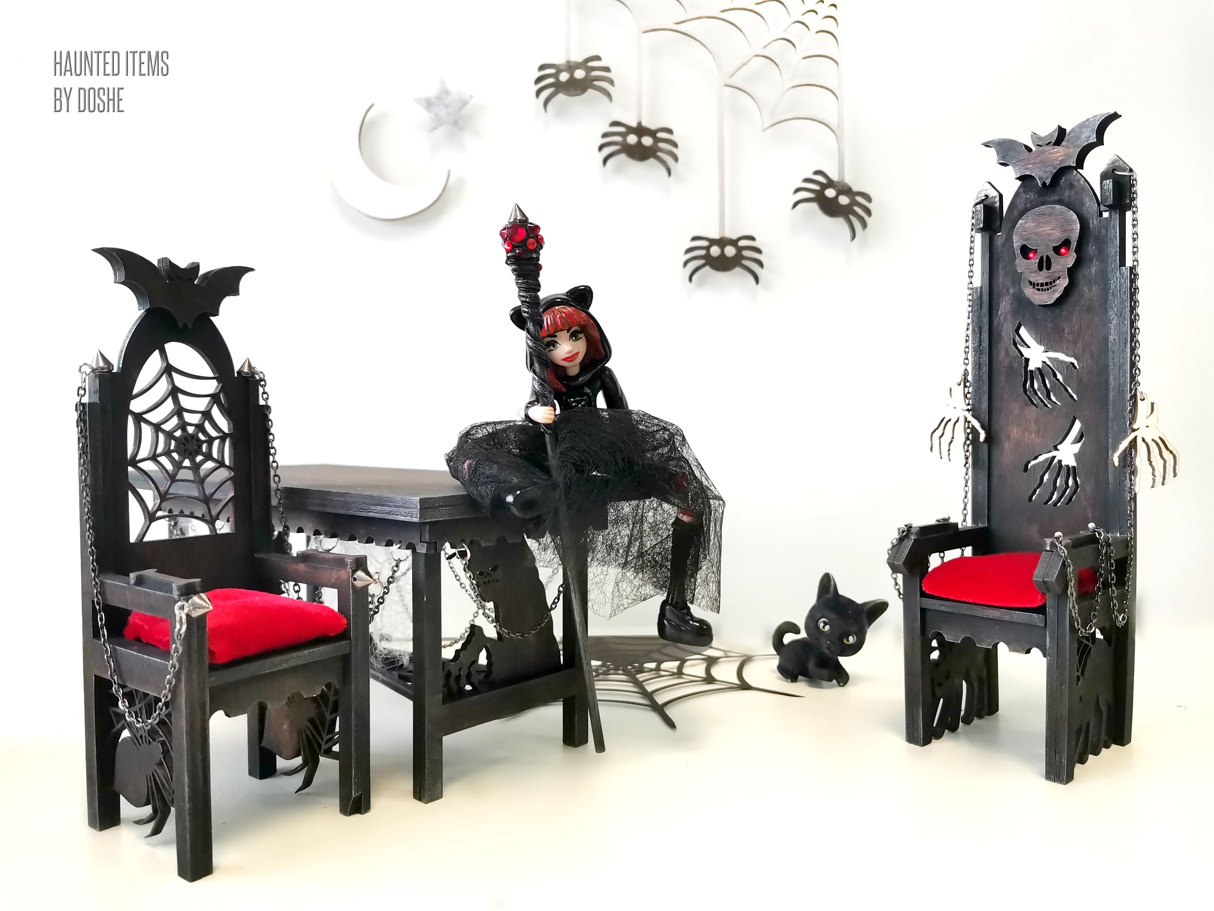 HAUNTED CHAIRS - Exclusive Haunted Dollhouse furniture